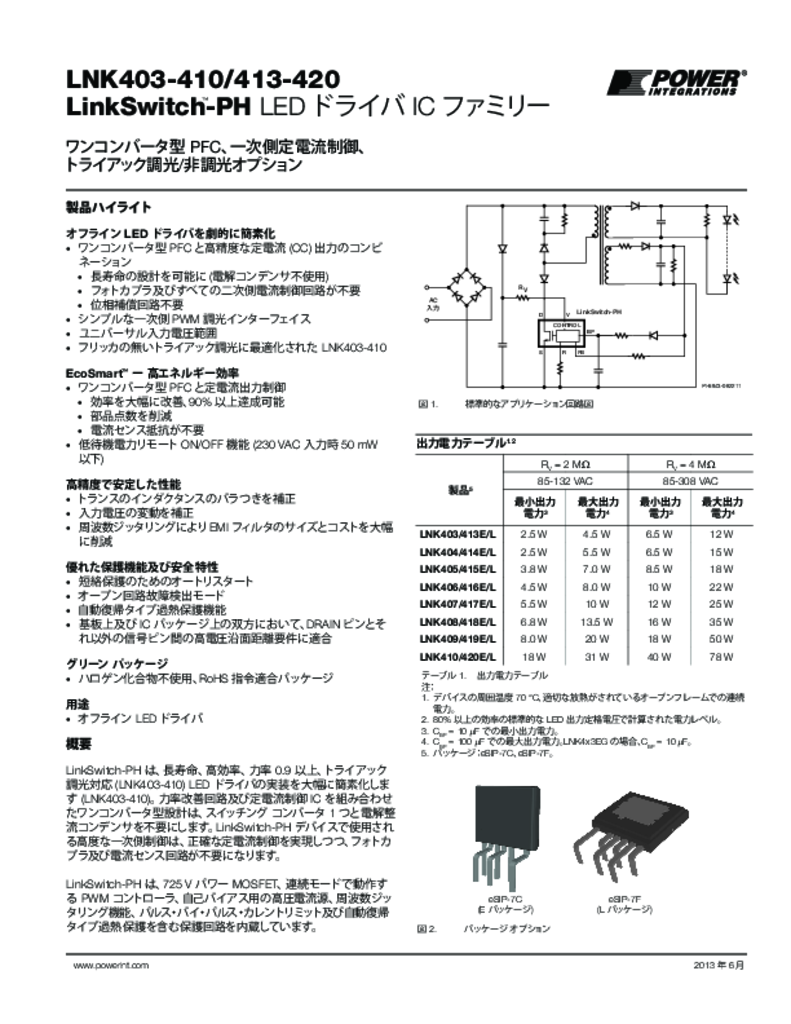 linkSwitch-phデータシート