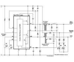 图1：返驰式和转换器的电路图。。
